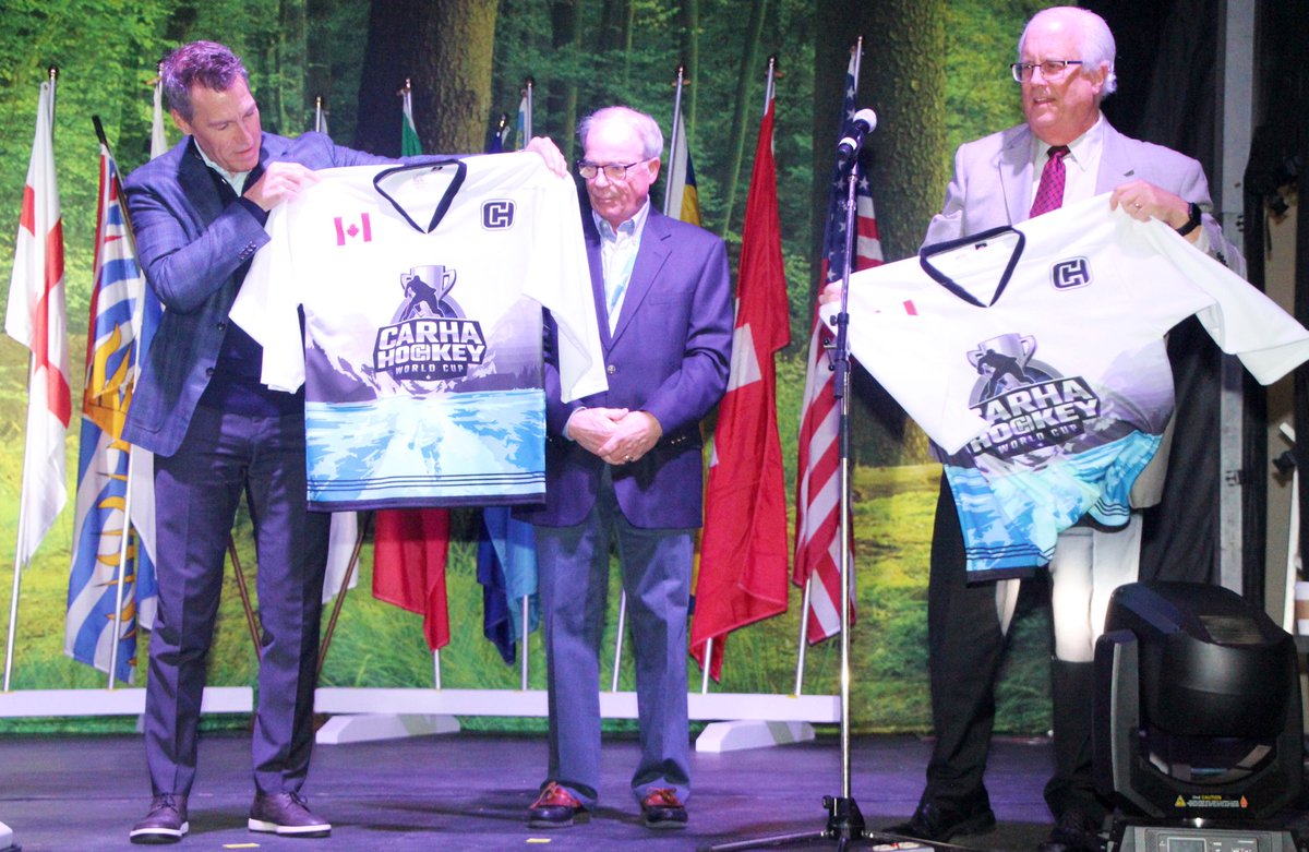 1kirkmclean's tweet photo. A pleasure to be chosen as Honorary Chairman for the @chworldcup which is being hosted by the @cityofrichmondbc this week! @rogers #CARHA #thecup2023 #rechockey #community #richmond #richmondbc #10countries #98teams https://t.co/hAF1Fz4iBO