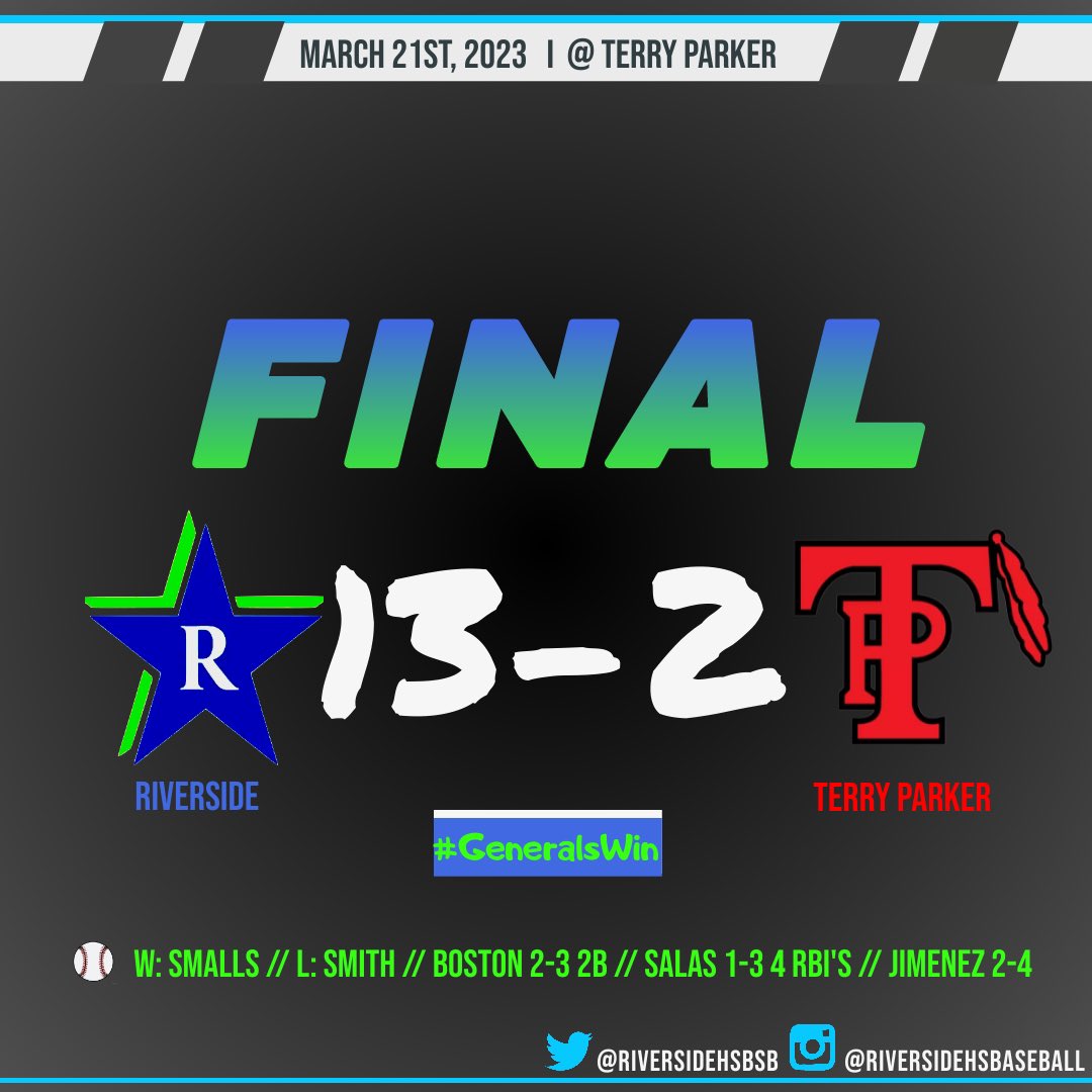 Riverside Generals Baseball tweet media
