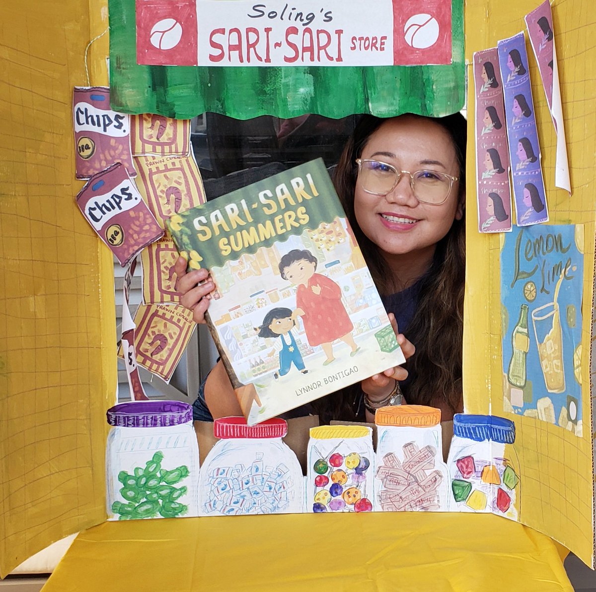 Author-illustrator copies of SARI-SARI SUMMERS have arrived! Looking at the pages, I felt like I was back home. I can hear the taho vendor, see the busy streets, taste the mango ice candy, feel my lola's kisses. Do you miss home?

Out 4/11!  Preorder link  in bio. 
#sarisaristore