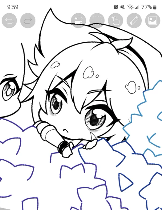 リモート合間に描いてるの 