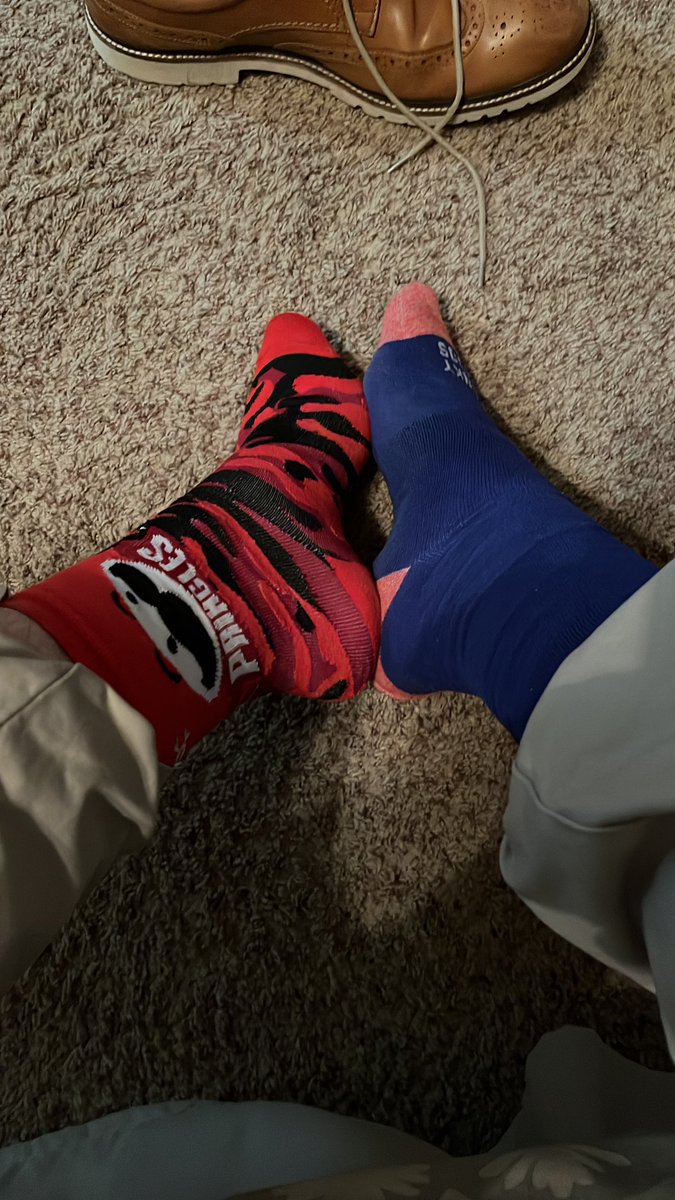 SuptKuhn's tweet photo. I rocked my crazy socks for #WorldDownsSyndromeDay!!! https://t.co/Dc0CvZWId4