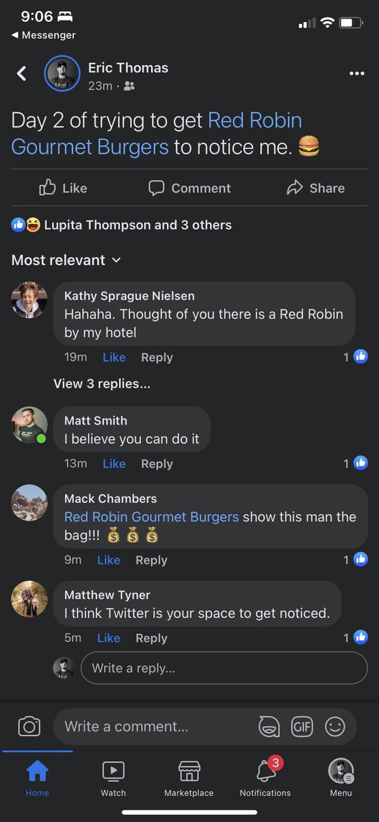 ethomasdigital's tweet photo. .@redrobinburgers I’m your biggest fan. Can I get a free Southern Charm burger and maybe some swag? https://t.co/8aC73UpzmI