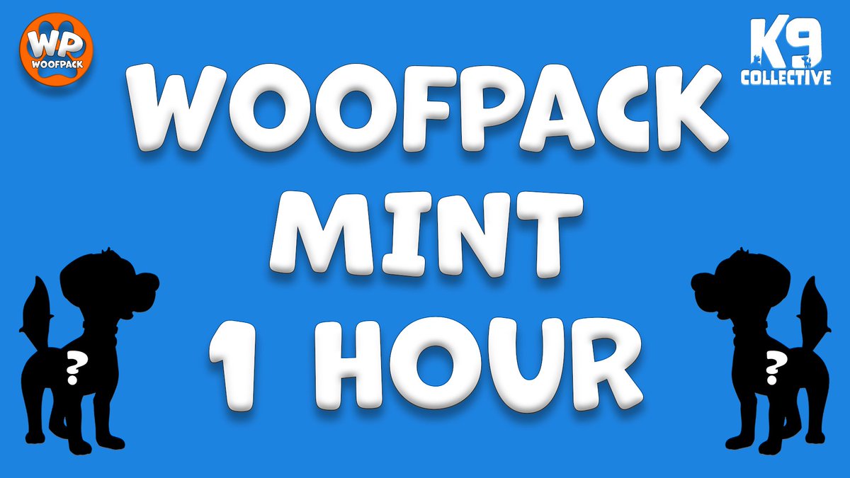 K9CollectiveDAO's tweet photo. 🐾🚨 ONLY 1 HOUR UNTIL WOOFPACK MINT 🚨🐾 

👀⬇️
https://t.co/TP3TwfmpTV https://t.co/Vs1aEv3IrX