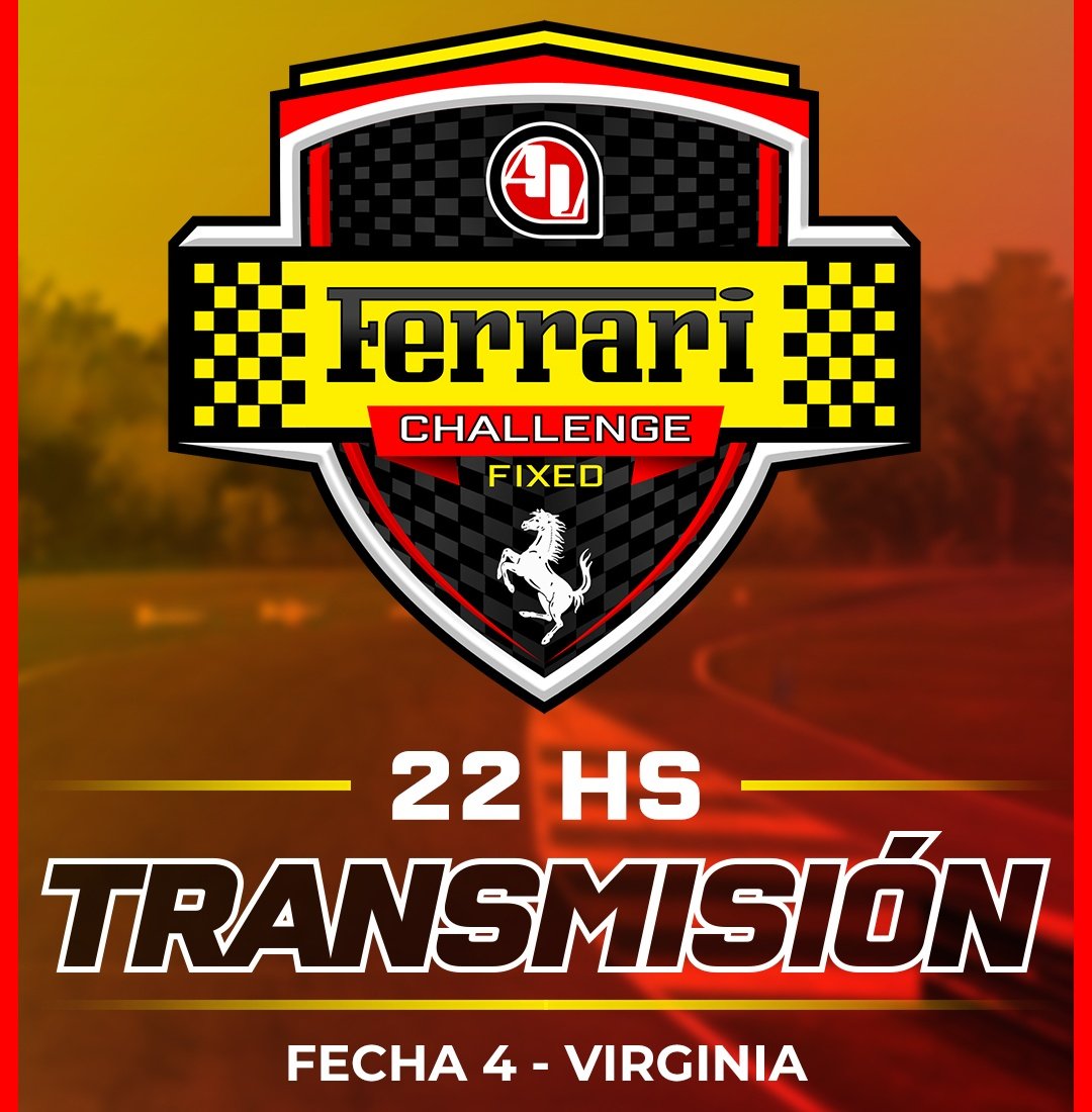 ¡ESTAMOS EN VIVO! 🏁
Los esperamos en nuestro canal de Twitch, para disfrutar de la Fecha 4 del campeonato de Ferrari Fixed 🌶️

Twitch.tv/autodromo_virt…