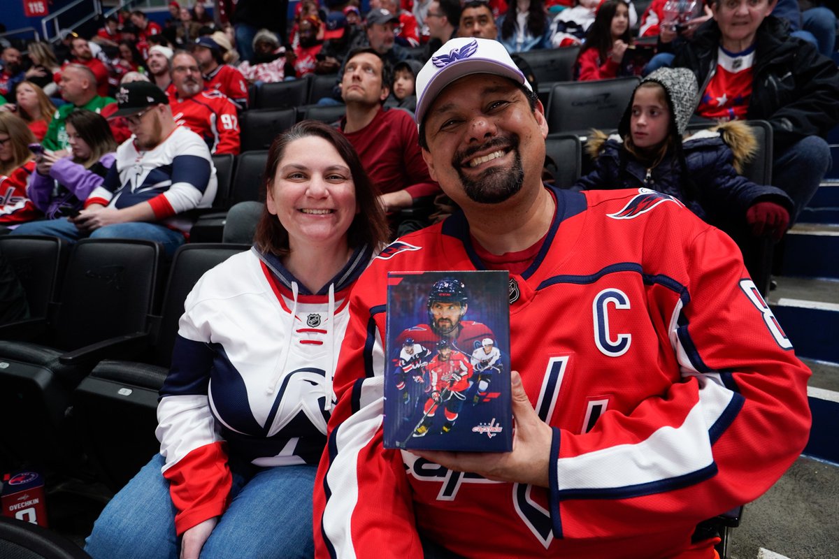 Capitals's tweet photo. Special thanks to @CapitalOne for helping make this evening's #Gr802 Night celebration a special one on and off the ice with the Ovi Goal Counter Bobblehead giveaway!

#ALLCAPS https://t.co/ltOaRVQceX
