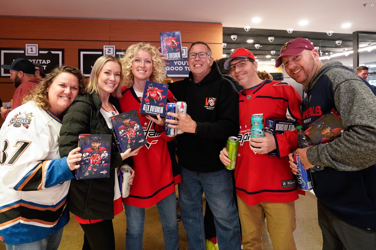 Capitals's tweet photo. Special thanks to @CapitalOne for helping make this evening's #Gr802 Night celebration a special one on and off the ice with the Ovi Goal Counter Bobblehead giveaway!

#ALLCAPS https://t.co/ltOaRVQceX