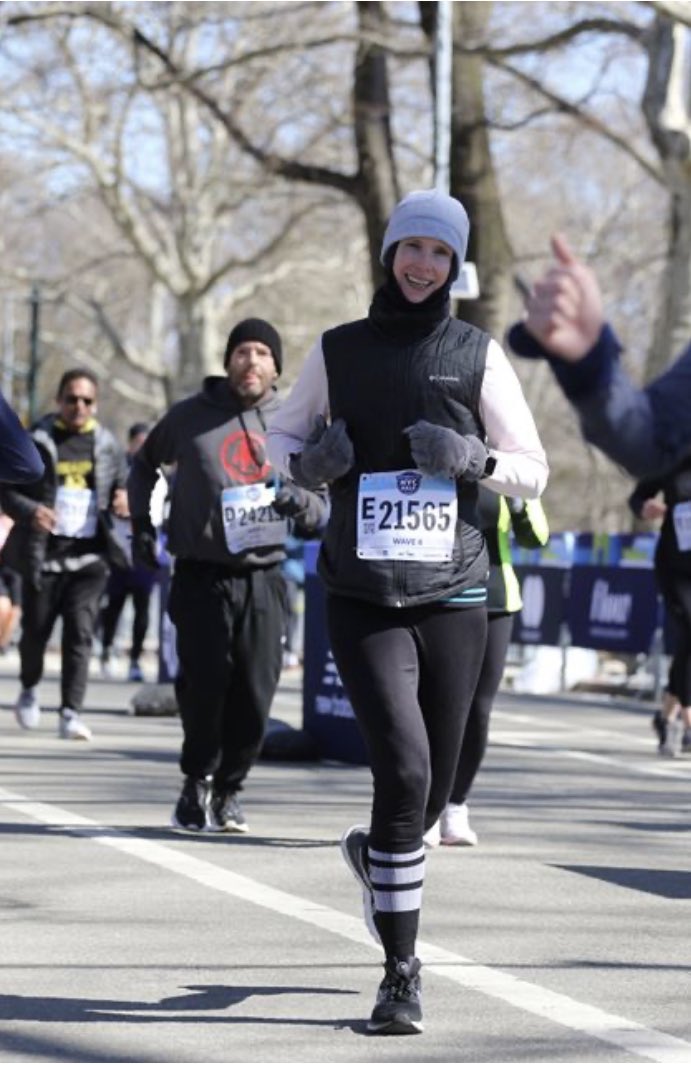 I ran the NYC Half on Sunday. It was cold, so cold, and I had my worst race time ever. I was undertrained, I’m older, the hilly course won the battle. But I really just took it all in, and ran it, and finished it when I finished it. Thanks to all here for the support 🙏 ❤️