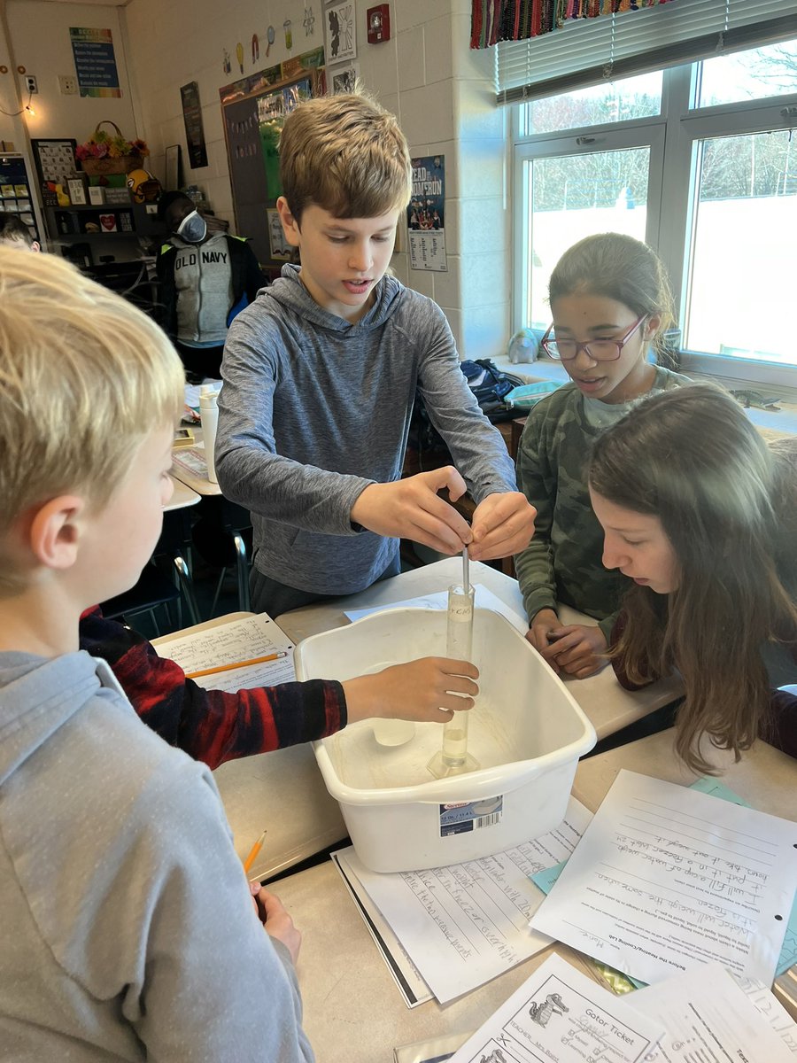 5thDes's tweet photo. Learning to use our science tools while proving conservation of mass. https://t.co/JzefmSSDYa
