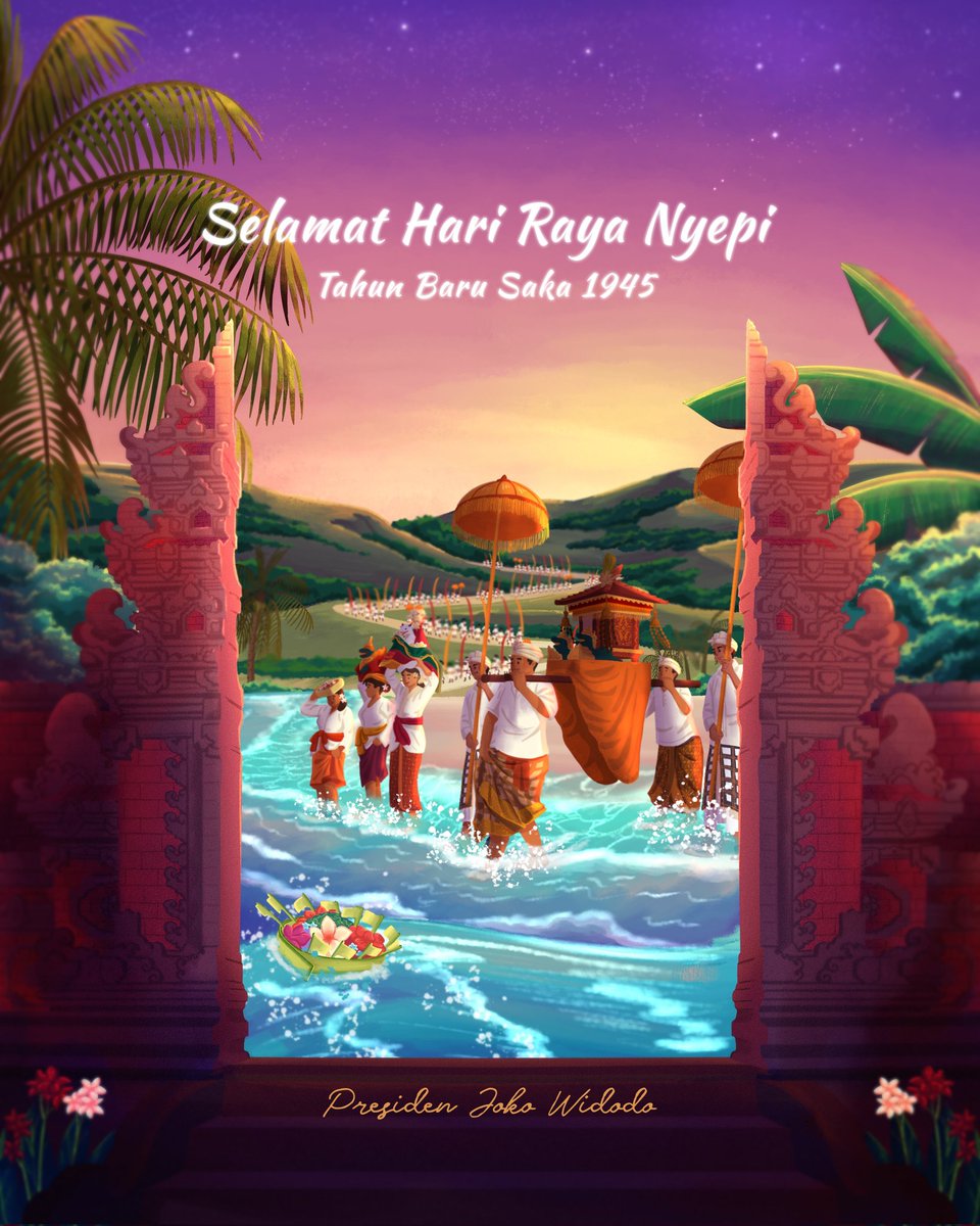 Dalam hening dan sepi, kita berserah diri. Semoga kebahagiaan dan kedamaian senantiasa memayungi.

Selamat Hari Raya Nyepi 2023.