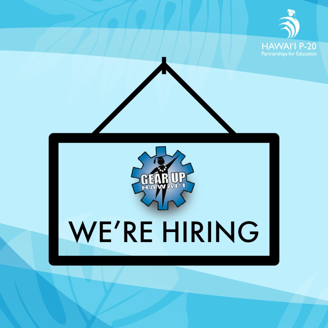 Program Specialist (pos #79079T)
Closing: 3/29/2023 11:59 PM Hawaii

For more information and to apply: 
schooljobs.com/careers/hawaii…