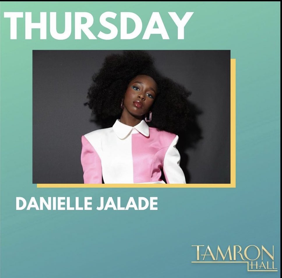 WeAreBluPrintPR's tweet photo. This Week On The @TamronHallShow, Saturdays actress @daniellejalade stops by to talk with @tamronhall about her new @disneychannel show. Tune in LIVE because you don't want to miss this convo ⚡️ #DanielleJalade #TheTamronHallshow #Saturdays #mayhementertainmentpr https://t.co/PzJQrnSzTQ