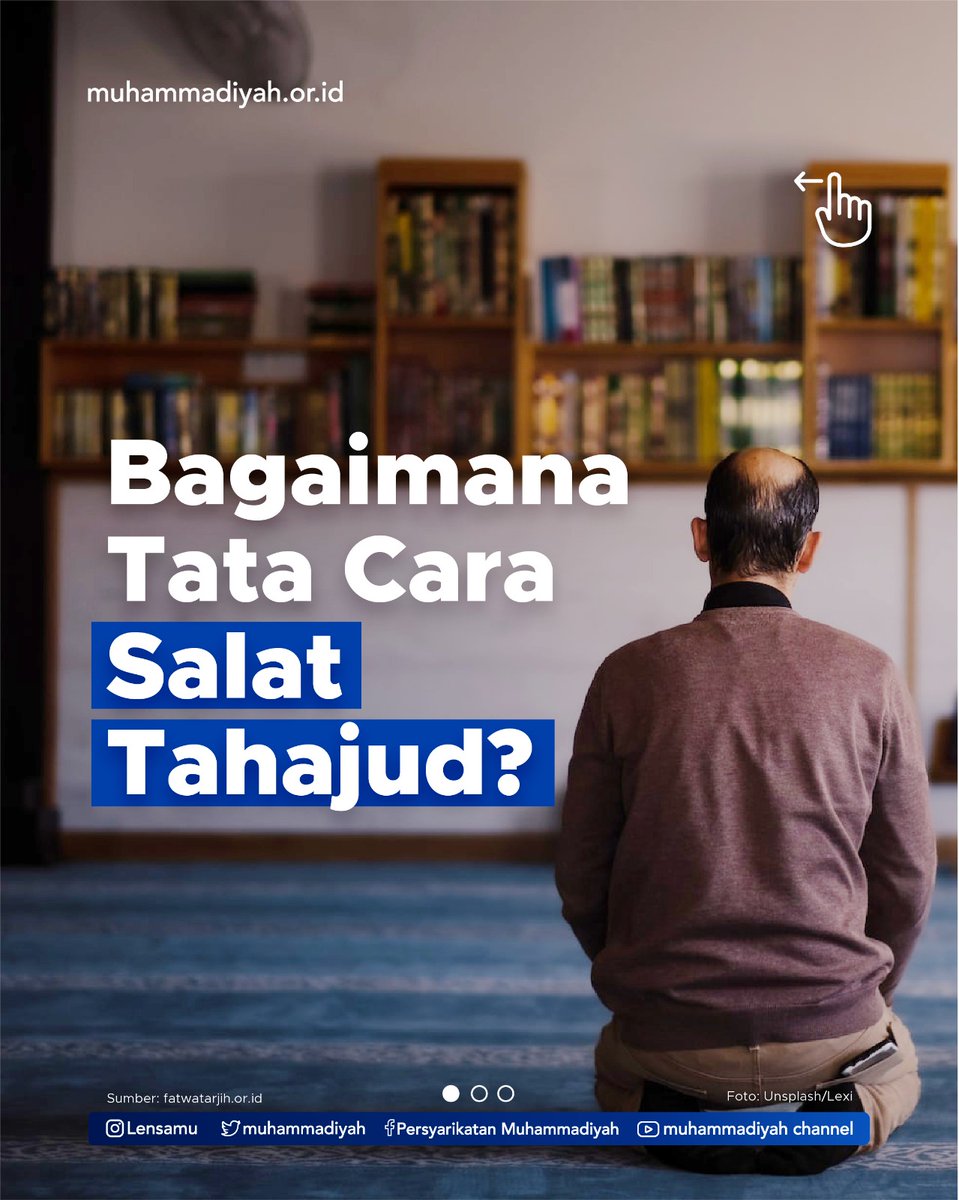 muhammadiyah's tweet photo. Pada dasarnya salat tahajud, salat witir, qiyamu Ramadan, dan qiyamu lail adalah sama, yaitu sebelas rakaat (Berdasarkan HR. al-Bukhari dari ‘Aisyah).

#Muhammadiyah #Islam #salattahajud https://t.co/YJE6umvSXU