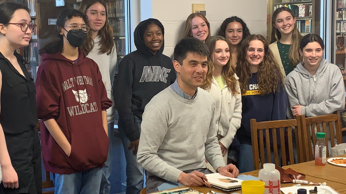 PennCharterLibs's tweet photo. Our students enjoyed a great day with @authorjasonchin sharing his art, craft as an author, and strategies for expert researching! #authorvisits #schoollibraries https://t.co/BjBx7YW8bC