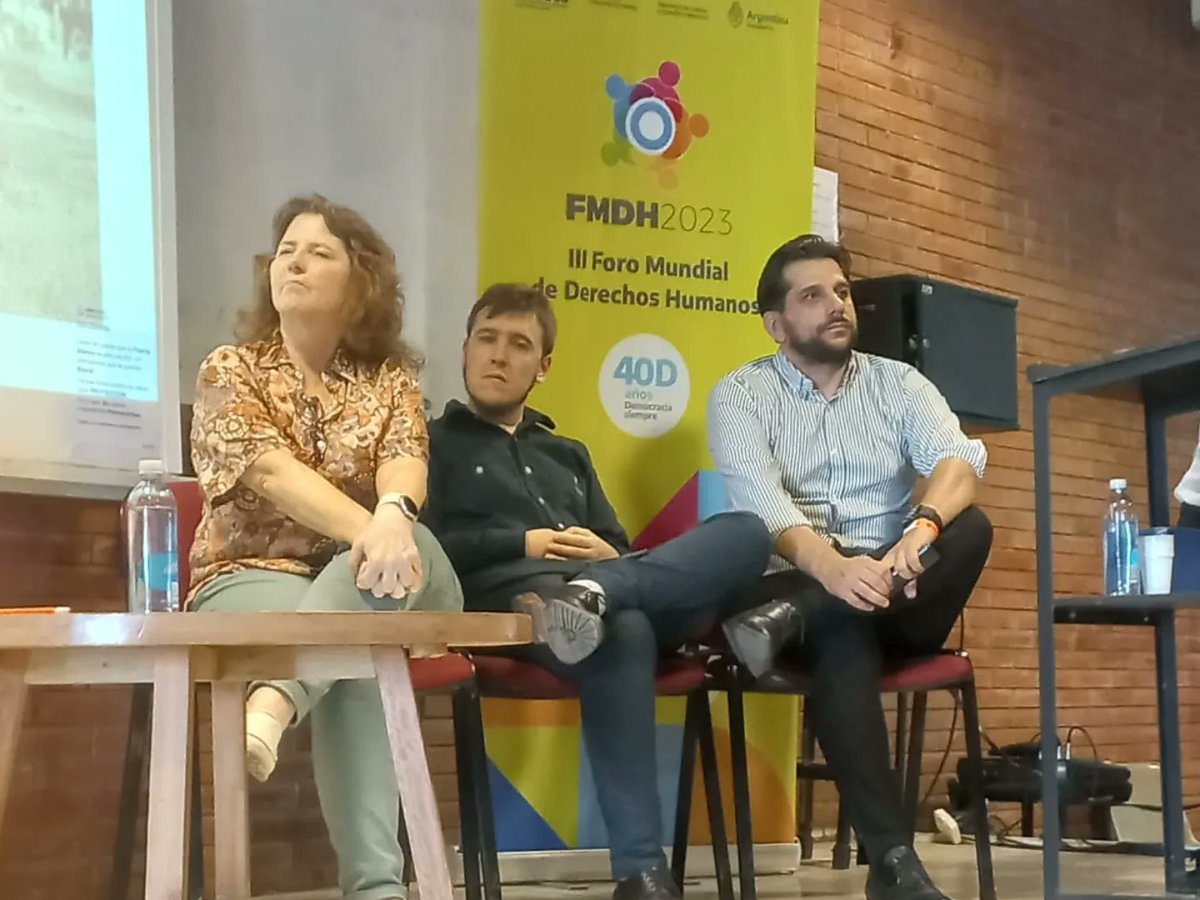 ceppema's tweet photo. 💙 Les compartimos un poco de lo que fue la jornada de hoy en el Foro Mundial de Derechos Humanos 2023 

Estos espacios de discusión nos brindan la posibilidad de  hablar sobre esto por lo que luchamos: los derechos de las personas mayores.

Gracias @roquemoni y @fededemarziani https://t.co/QekHvRf32m