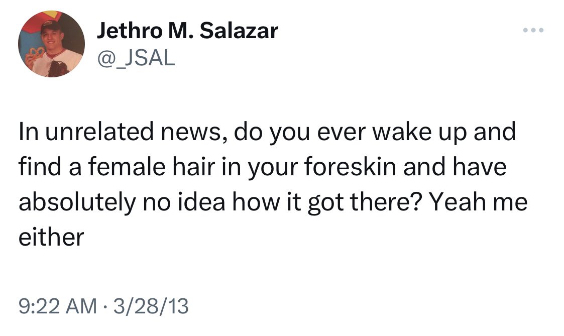 _JSAL's tweet photo. @KFCradio @KFCBarstool One week from the 10 year anniversary of this tweet https://t.co/Z1g1C5tjVI