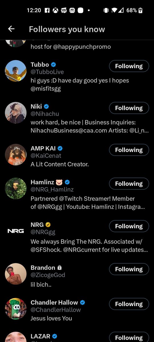 SayuMoonOnYT's tweet photo. @TrolledByBron @Clix @KaiCenat They literally following each other https://t.co/1qMcYq9A9l