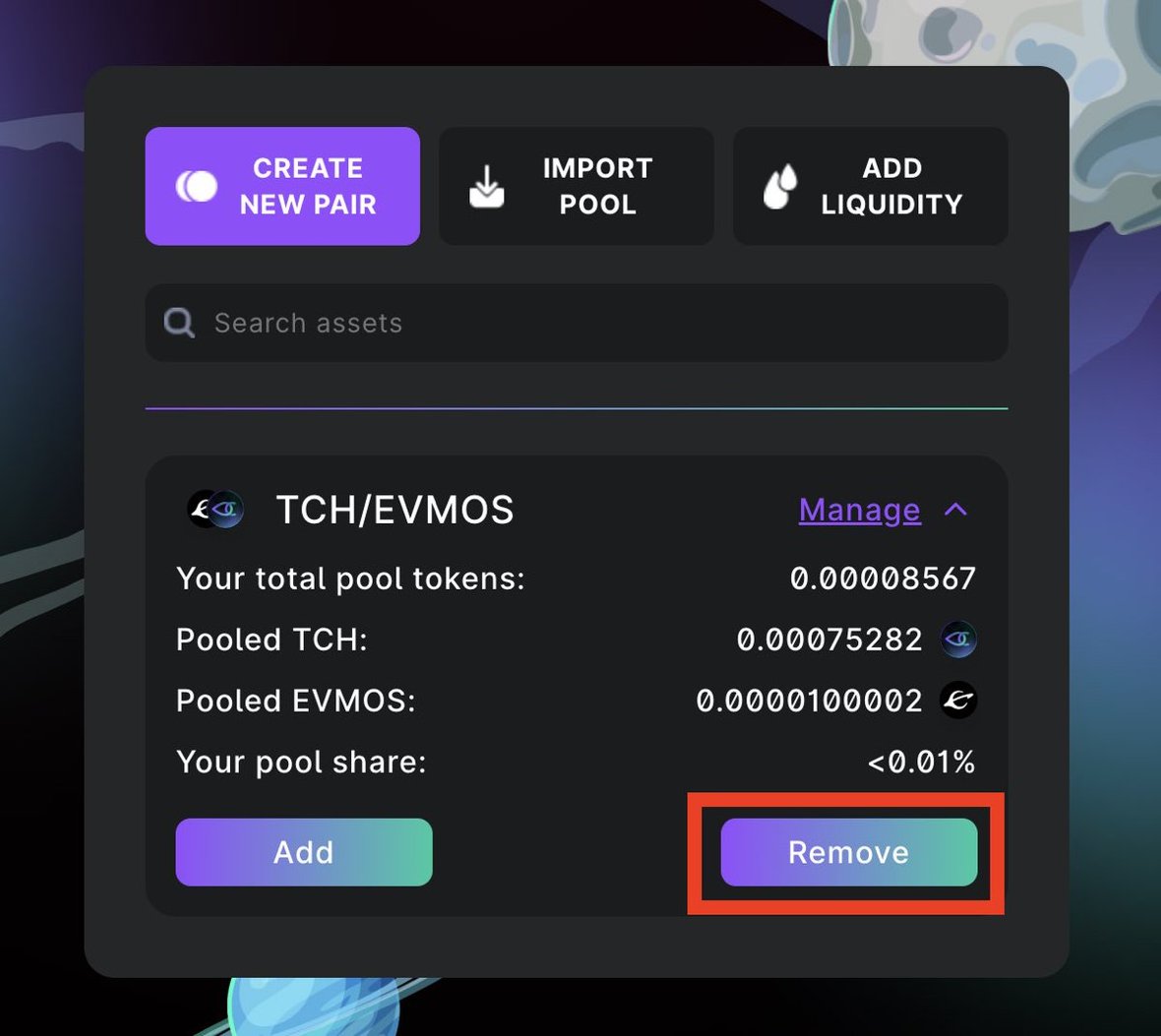 garumaru_e_eth's tweet image. 4/

✅Testnet②

💠Remove liquidity(pic1)

💠Share any errors or bugs found in Discord&apos;s #testnetfeedback

💠Complete Crew3 quests
📎 crew3.xyz/c/tychehub/inv…