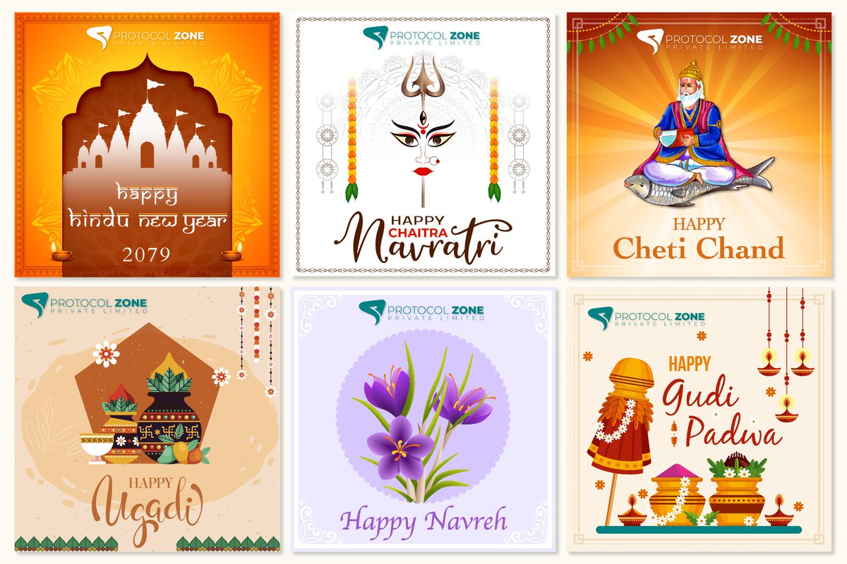 ProtocolZone's tweet image. &quot;A new hope, a new beginning, a new dream is waiting to unfold.&quot;

Here&apos;s heartfelt greetings to everyone from Protocolzone on the occasion of | Hindu New Year | Cheti Chand | Chaitra Navratri | Ugadi | Navreh | Gudi Padwa |

#Protocolzone #Protocolzonepvtltd