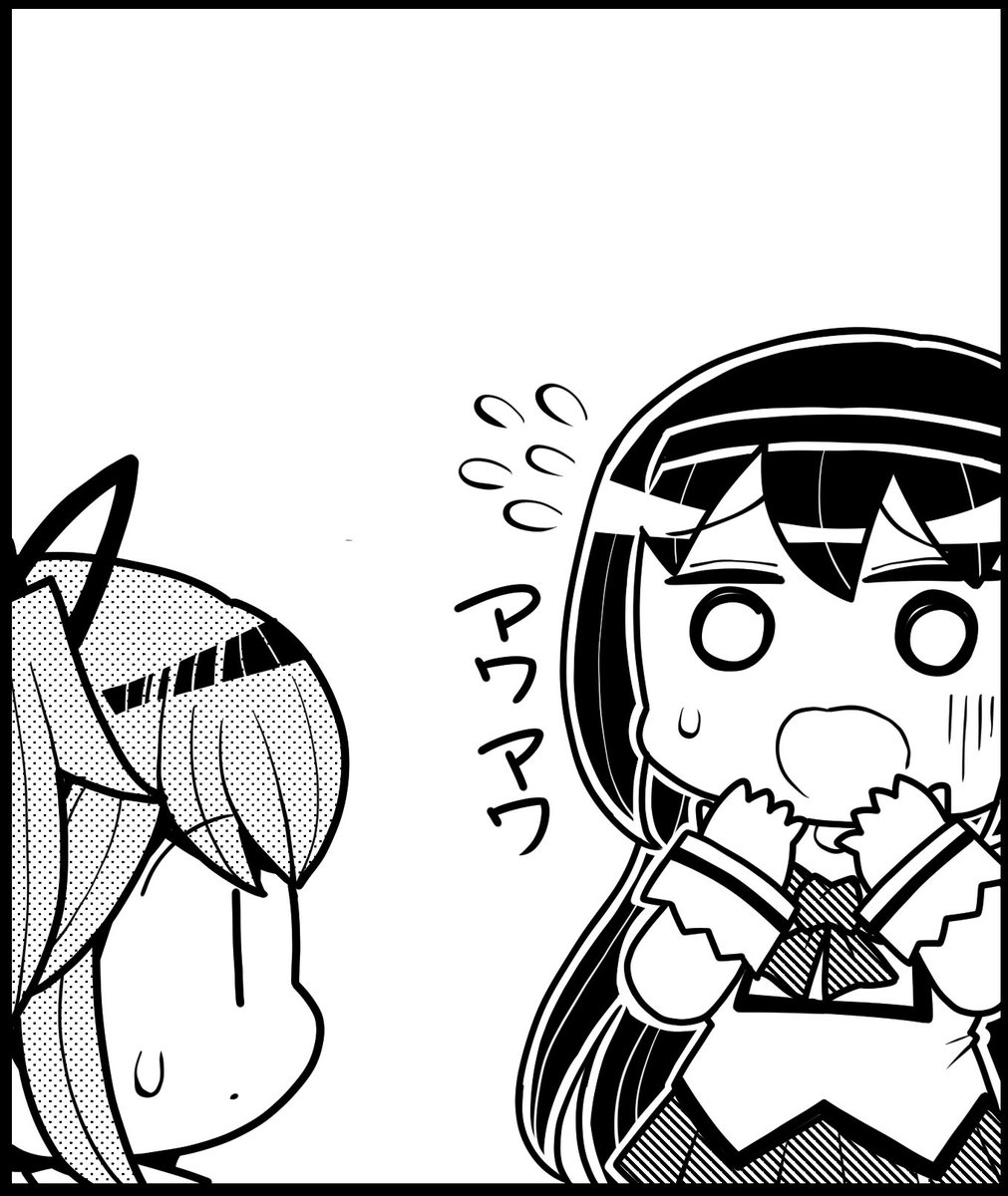 アワアワするほむほむが描けました 