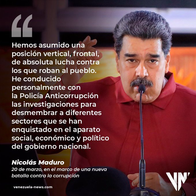 ✅ Vea la imágen nuestro Presidente <a href="/NicolasMaduro/">Nicolás Maduro</a> caiga quién caiga duro golpe contra la corrupción.

<a href="/BonosSocial/">Bonos Protectores Social Al Pueblo</a> 
#MaduroGolpeaALosCorruptos