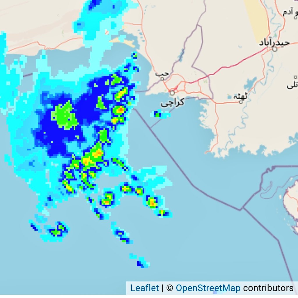 weatherwalay's tweet photo. 🛑 #BREAKING | #KARACHI #THUNDERSTORM #UPDATES: Huge thunderstorm is moving from Baluchistan coast towards #Karachi, chances of moderate to heavy rain in #Karachi city in next 1-2 hrs and then other parts of the coastal #Sindh incl. #Thatta and #Badin. 

🛑 Precautions: 
Drive carefully during rain/thunderstorm.

Regards,
Owais Hyder
Weather Analyst
PakWeather Network