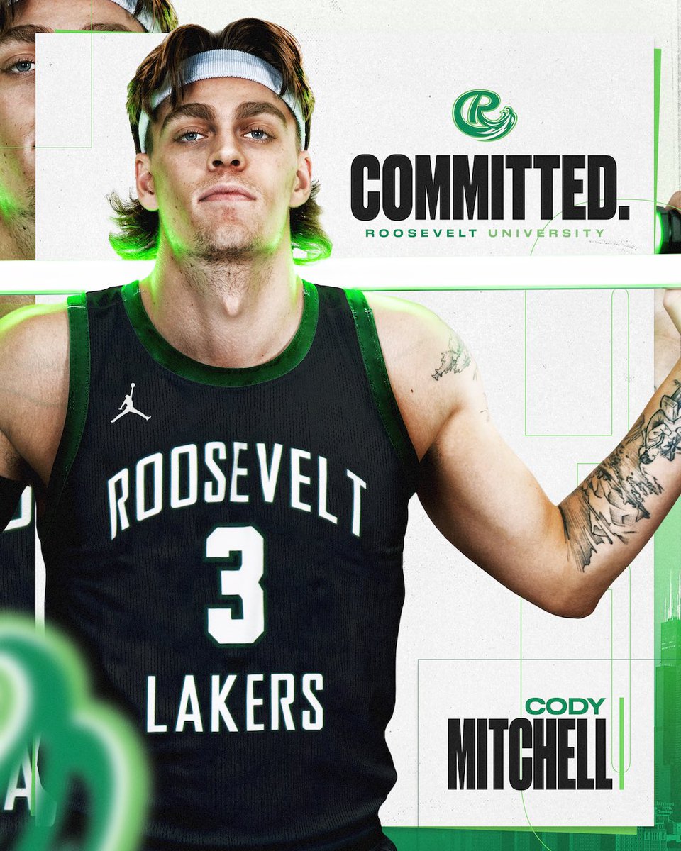 Cody Mitchell (@codymitch01) on Twitter photo I'm excited to announce my commitment to Roosevelt University to continue my academic & athletic careers! Thank you to IWU and the entire Titan family for helping me reach this point. Let's get to work!!
#TogetherAsATeam <a href="/RULakersMBB/">Roosevelt University Basketball</a> I'm excited to announce my commitment to Roosevelt University to continue my academic & athletic careers! Thank you to IWU and the entire Titan family for helping me reach this point. Let's get to work!!
#TogetherAsATeam <a href="/RULakersMBB/">Roosevelt University Basketball</a>