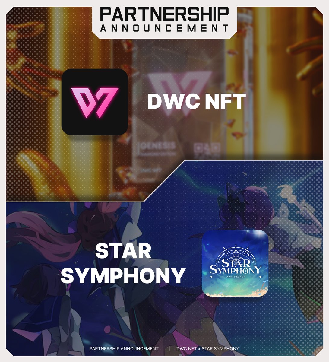 💎 DWC x STAR SYMPHONY WL PARTNERSHIP ANNOUNCEMENT! 💎

We are excited to announce WL partnership with <a href="/StarSymphony_io/">Star Symphony</a> Confirmed WL spots for DWC members! 

DWC NFT members stay tuned in discord ! 🔥👀 Stay bullish!