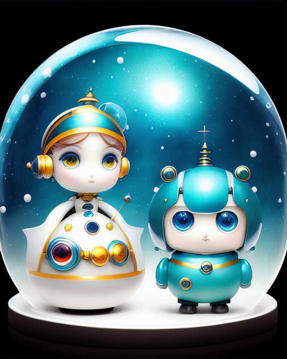 PsychOhAiArt's tweet photo. Bubble bots (2) - made with @get_starryai #aiart #digitalart #starryaifeatured #tinyrobots #starryaiweekly https://t.co/6ii5IDJNpR https://t.co/0elA2FAd7O