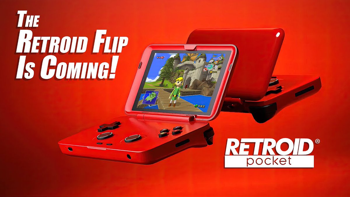 digitalsoupcast's tweet photo. Welcome to TheBigGeek's next handheld #retro console.  It's a beautiful homage to the #Nintendo DS consoles and falls in size between the DS Lite and the 3DS XL.  Once received I'll be doing a review! It is going to be amazing.  #gaming #retrogames @RetroidPocket https://t.co/cIY4rRgjwW