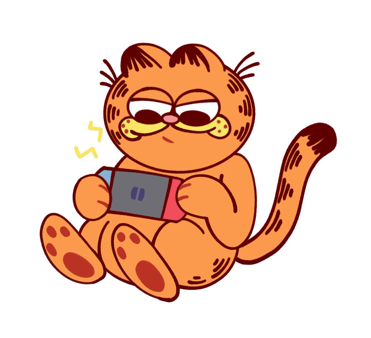 slushietheslime's tweet photo. He likes playing Garfield kart https://t.co/oamVZsyCGb