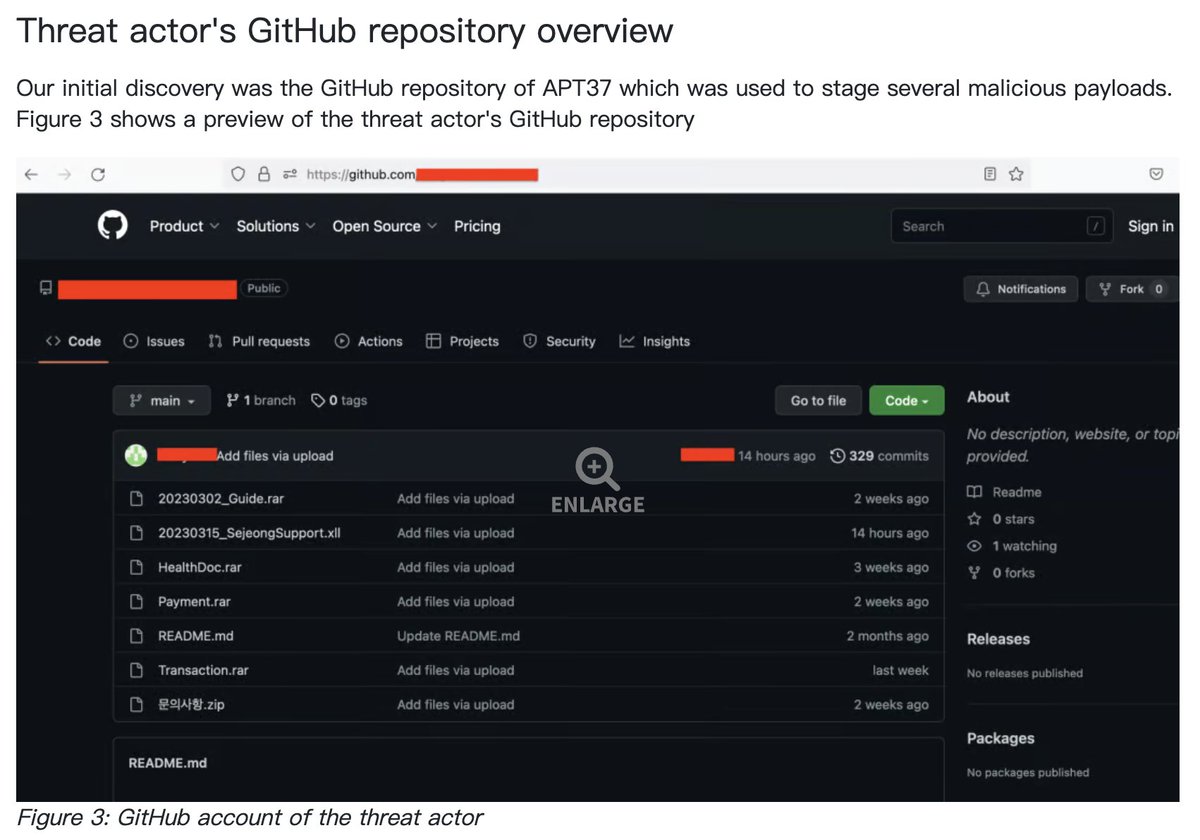 blackorbird's tweet photo. #APT37 's GitHub repository overview
https://t.co/STzpgfxfWR https://t.co/xWy2udlwj9