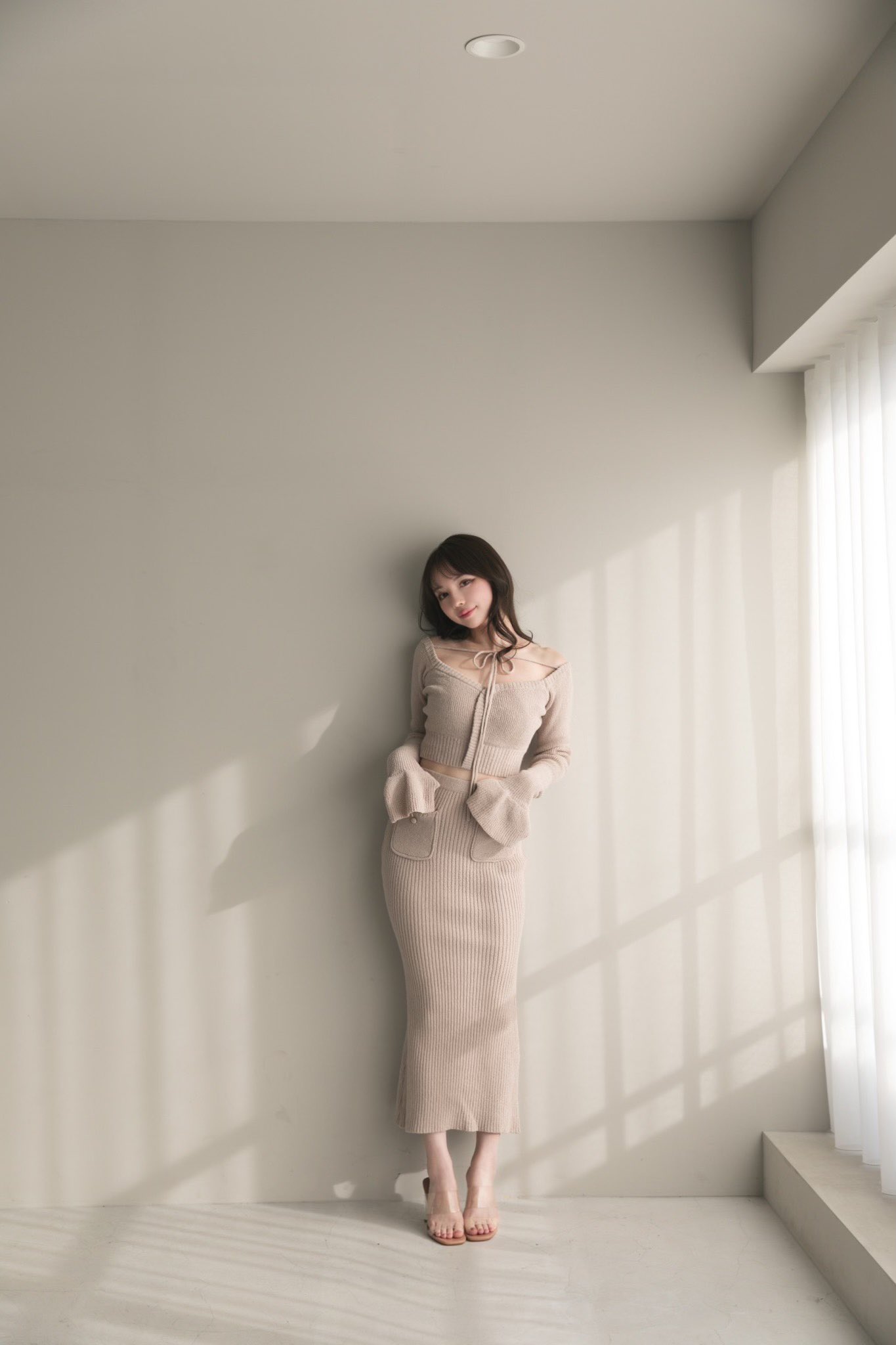 ベンチ 収納付 ANDMARY sophie knit set beige | tatihome.com