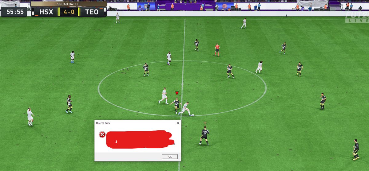 Psyrenix's tweet photo. #FIFA23 AI getting salty so it just crashes the damn game https://t.co/jf2bEDhHpI