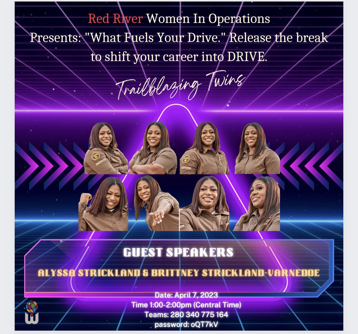 Dr. Brandit Campbell (@drbrandit) on Twitter photo Please join Red River WIO with special guest the trailblazing twins. Alyssa and Brittney. Save the date and lock it in. <a href="/divine2wincom/">Trina Norman</a> <a href="/LouRivieccio/">Lou Rivieccio</a> <a href="/L_Crawford_/">LaShondaKCrawford</a> <a href="/Ricups/">Rick Winters</a> <a href="/UPSers/">UPSers</a> <a href="/UPS/">UPS</a> <a href="/RedRiverUPSers/">Red River UPSers</a> <a href="/Maritz_91/">M Ramos</a> Please join Red River WIO with special guest the trailblazing twins. Alyssa and Brittney. Save the date and lock it in. <a href="/divine2wincom/">Trina Norman</a> <a href="/LouRivieccio/">Lou Rivieccio</a> <a href="/L_Crawford_/">LaShondaKCrawford</a> <a href="/Ricups/">Rick Winters</a> <a href="/UPSers/">UPSers</a> <a href="/UPS/">UPS</a> <a href="/RedRiverUPSers/">Red River UPSers</a> <a href="/Maritz_91/">M Ramos</a>
