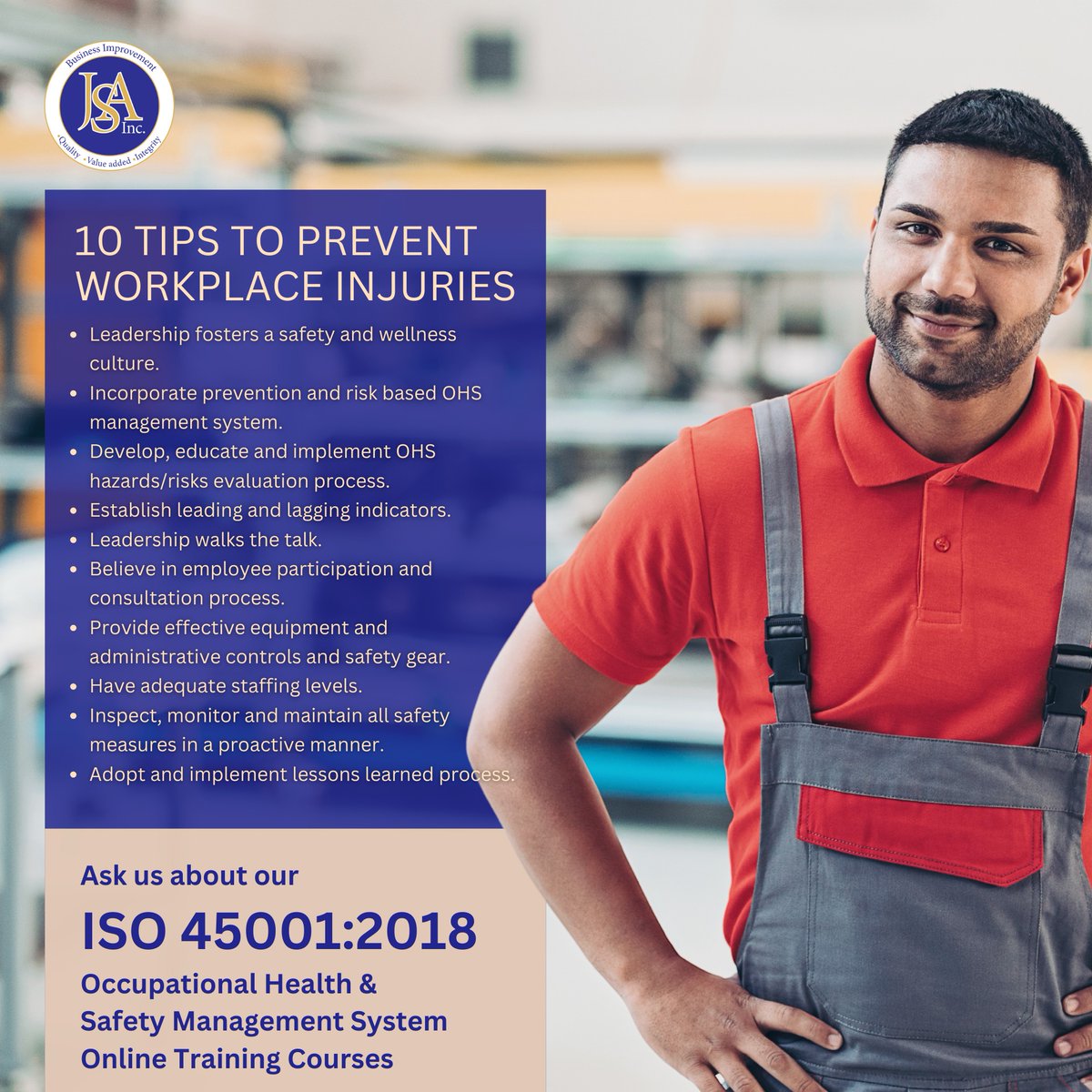 gojsainc's tweet image. Work-related injuries, illnesses or fatalities are always difficult for any organization. The negative effects for any kind of business can be overwhelming. All organizations, no matter how big or small, need sustained effort when it comes to occupational health and safety (OH&amp;amp;S)