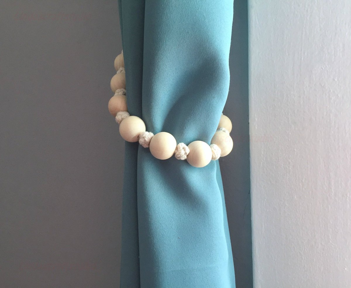 lindas_craft's tweet image. Excited to share this item from my #etsy shop: Dual Bead Tiebacks, Wooden Beads And Macrame Bead Holder,Farmhouse Bead Tie Backs, Boho Decor, Natural wood Drape Tiebacks, Curtain Holdback etsy.me/3n2erHY