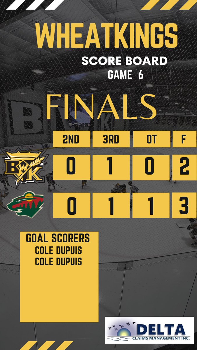 It’s been such a great series so far, let’s go 7.  Wild win 3-2 in Overtime to push it to 7