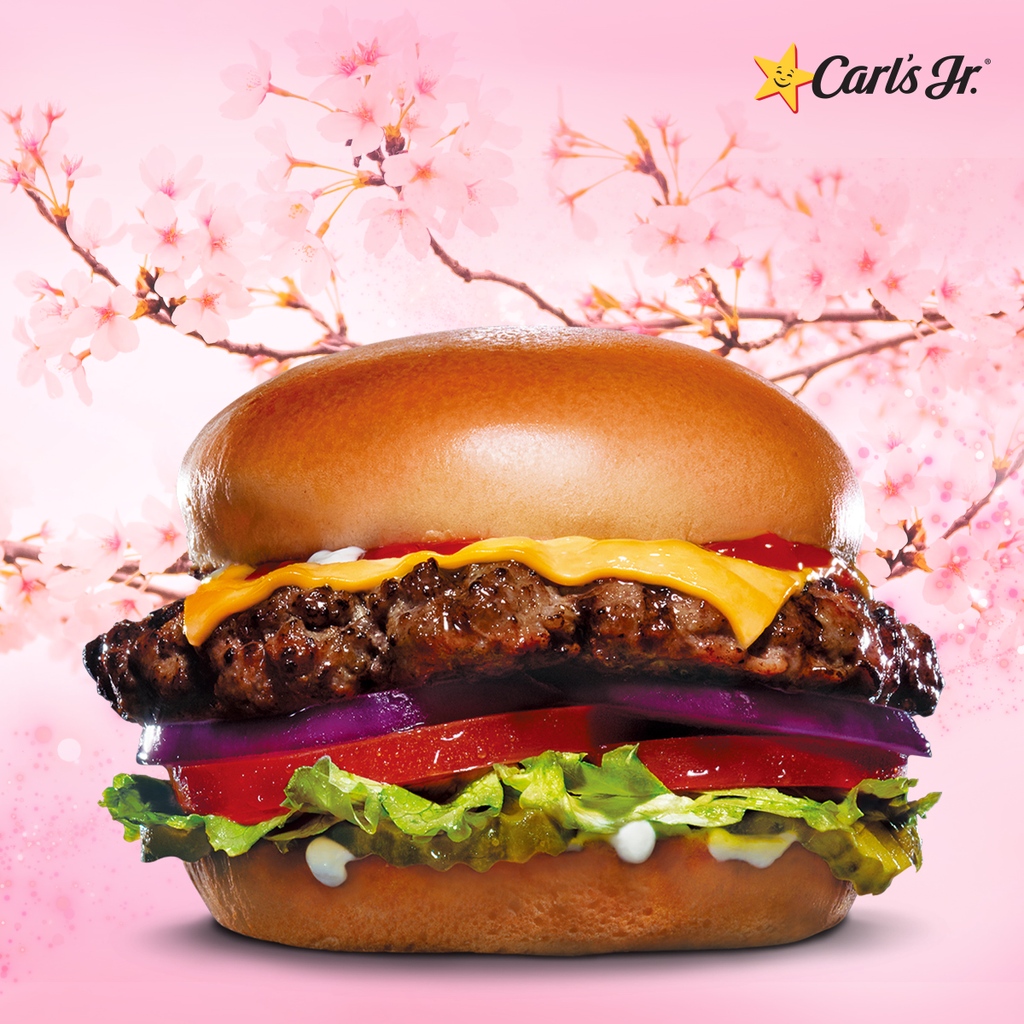 カールスジュニアジャパン🍔 on Twitter " 🍔 🌸 🍔 🌸 🍔 🌸 to JAPAN🇯🇵 Please also