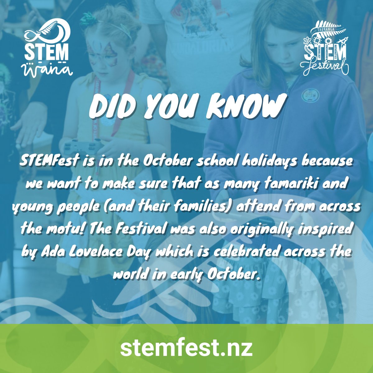 Do you know why STEMFest is always in October? 🤓 It's because this is when the Term 3 school holidays are! We want families from all over to join us and share the joy. Will we see you this year? 😁
#stemfest #stemfestivaltauranga