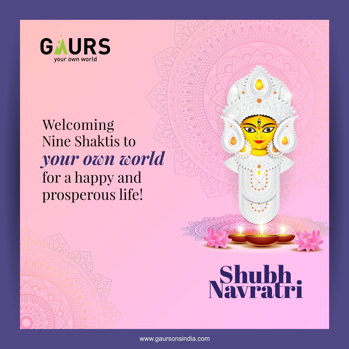 May the divine's blessings, shower your own world with Health, Happiness &amp; Harmony!

#ShubhNavratri #navratri2023 #ChaitraNavratri #happynavratri #happynavratri🙏 #Gaurs #Gaursons #GaursonsIndia