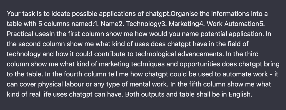 DataFit_AI's tweet image. Prompt Title: Possible uses for anything (Works best in english)
👉 Here is an example: datafit.ai/prompt/8906

#chatgpt #gpt3 #gpt4 #openai #prompts #prompt