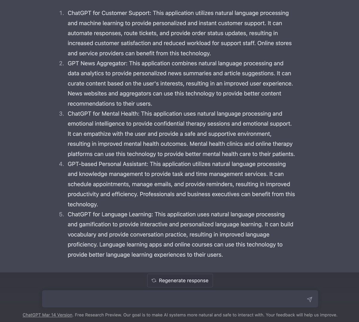 DataFit_AI's tweet image. Prompt Title: Possible uses for anything (Works best in english)
👉 Here is an example: datafit.ai/prompt/8906

#chatgpt #gpt3 #gpt4 #openai #prompts #prompt