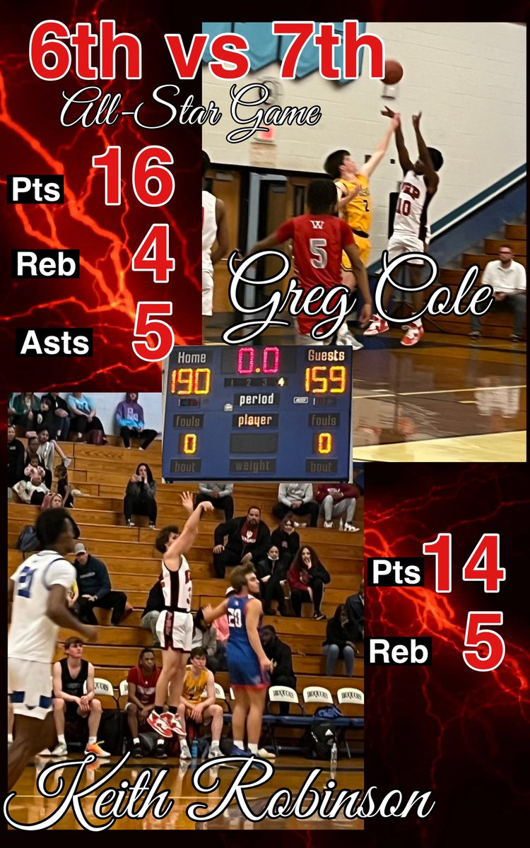 CoachKihnley's tweet photo. @G_Cole0 and @KeithRobinson08 helped lead the 6th Region to a win tonight. Big Thank you to @CoachJeffMorrow for a great event https://t.co/pHUe87T2T9