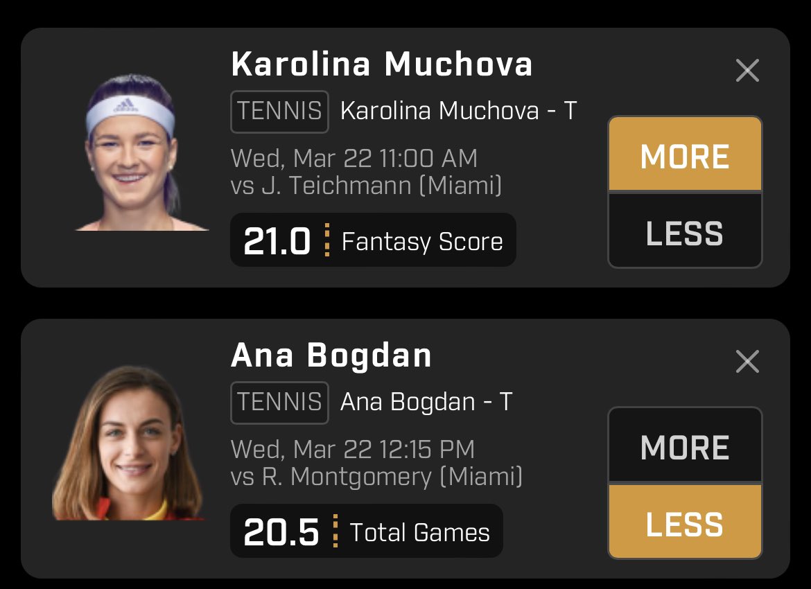 Benjiprizepicks's tweet photo. Wta for tmr 🎾🤩👀 https://t.co/XM0iSu5aze