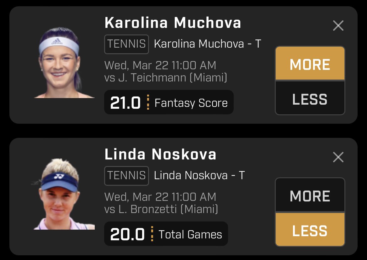 Benjiprizepicks's tweet photo. Wta for tmr 🎾🤩👀 https://t.co/XM0iSu5aze