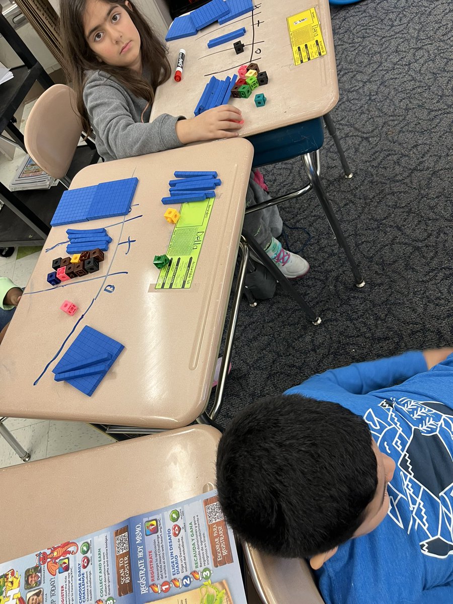 Learning place value strategies with our math manipulatives  <a href="/wcpssmathelem/">Wake Elementary Math</a>
