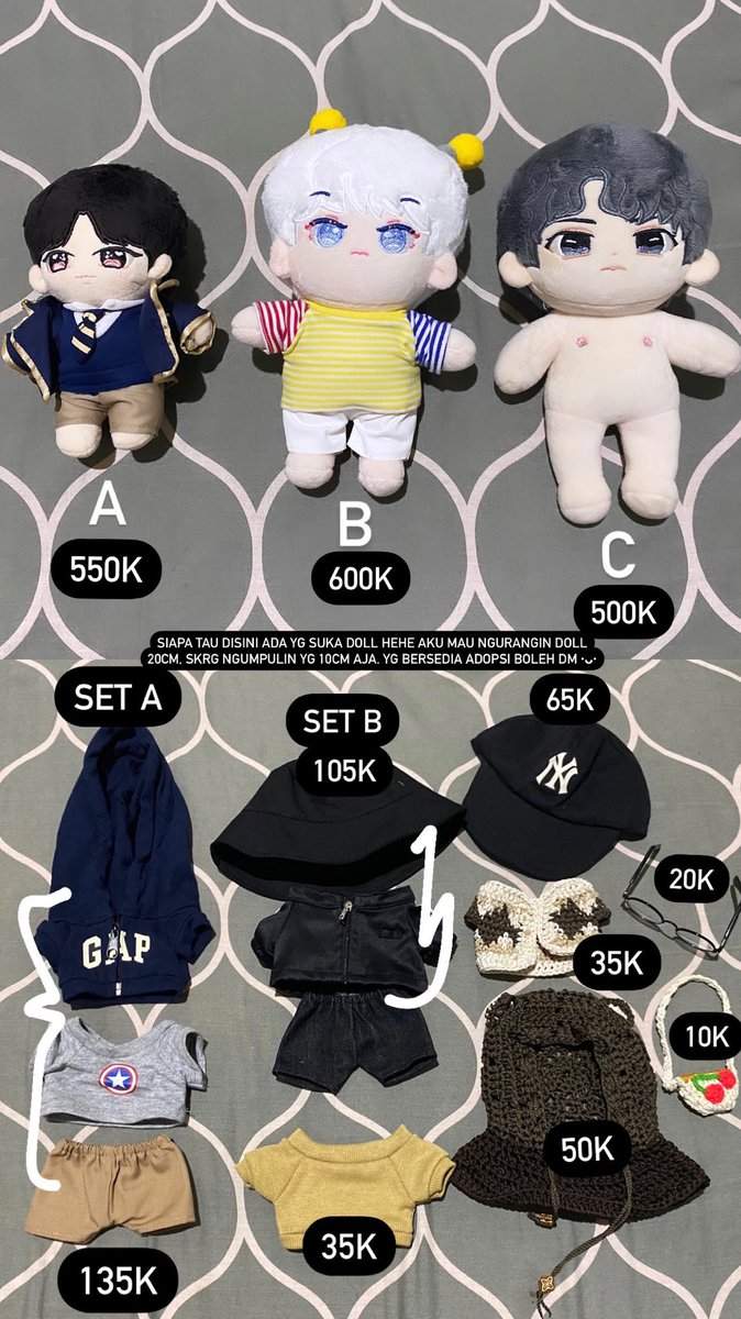 peachdeoki's tweet photo. WTS DOLL boneka
Enhypen Heeseung
Treasure Asahi
NCT Jaehyun Jaehero

baju doll:
❌ set A, set B, kacamata sold
✅ yang lain masih available

ready INA
bisa oren &amp; keep event https://t.co/3Rm2BKYAUL