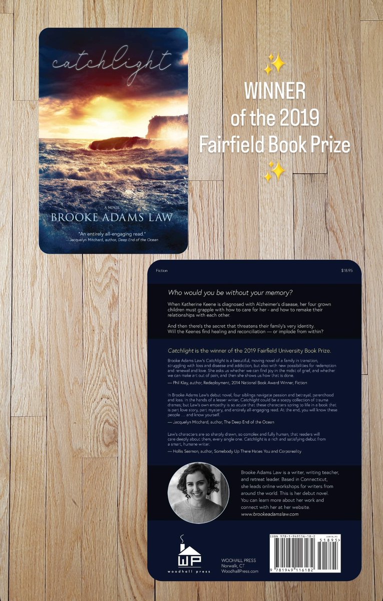WoodhallPress's tweet photo. Today for #WomensHistoryMonth, we highlight #Catchlight by @BrookeAdamsLaw, #winner of the 2019 #FairfieldU MFA #BookPrize. Katherine Keene &amp; family navigate challenges of #Alzheimersdisease &amp; a family secret threatening to tear them apart. 
https://t.co/Uoah0ki4Ok
#WoodhallPress https://t.co/GXFC1z2h1G