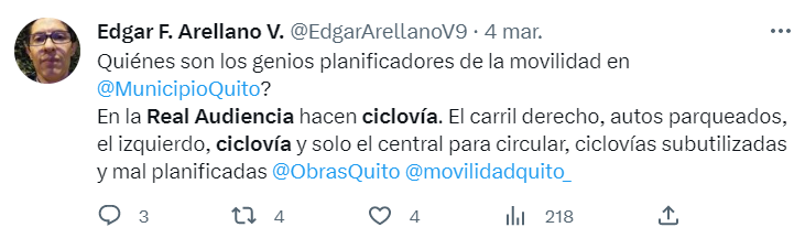 Hanz_Narvaez's tweet photo. Se reporta gran congestión. Los mayormente beneficiados,  son los delivery que constantemete usan la motovía, como muchos lo reportan. Nadie ejerce el control. @gisella_bayona @andreabaezq @luisantonio_r @lizvalarezo @Paulcoellosegar https://t.co/vZIvZW2que