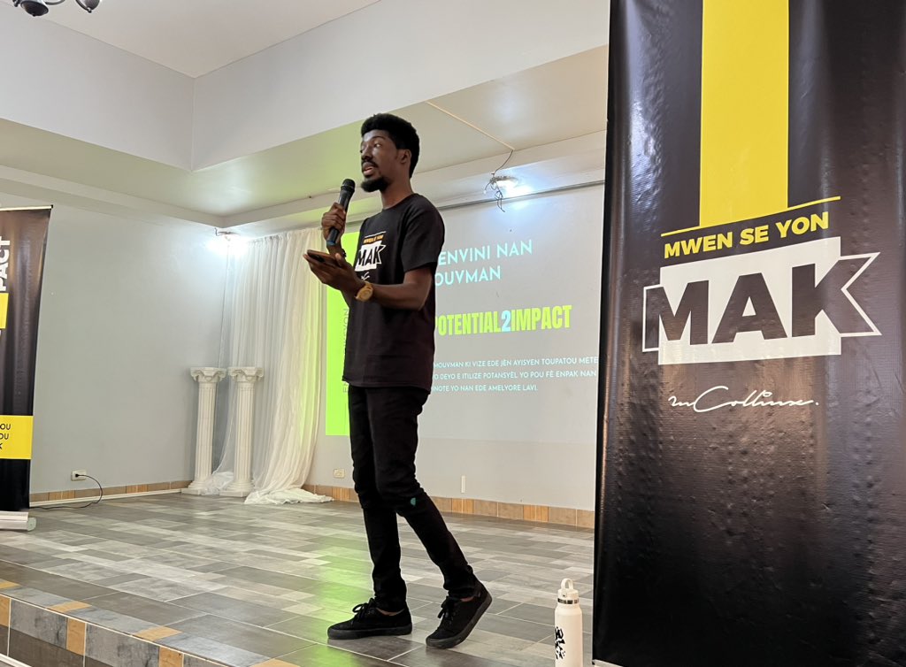 mcollinx17's tweet photo. Mèsi anpil Twoudinò paske n te reponn prezan nan seri konferans #Potential2Impact nou lanse pou ede jèn yo aprann kijan yo bati mak pèsonèl ki gen pouvwa pou ede yo soti tèt yo epi fè enpak pozitif nan kominote yo☺️
Mwen te kontan wè nou anpil
#mcollinx #positivechangemaker https://t.co/ZQvhtqIcXX